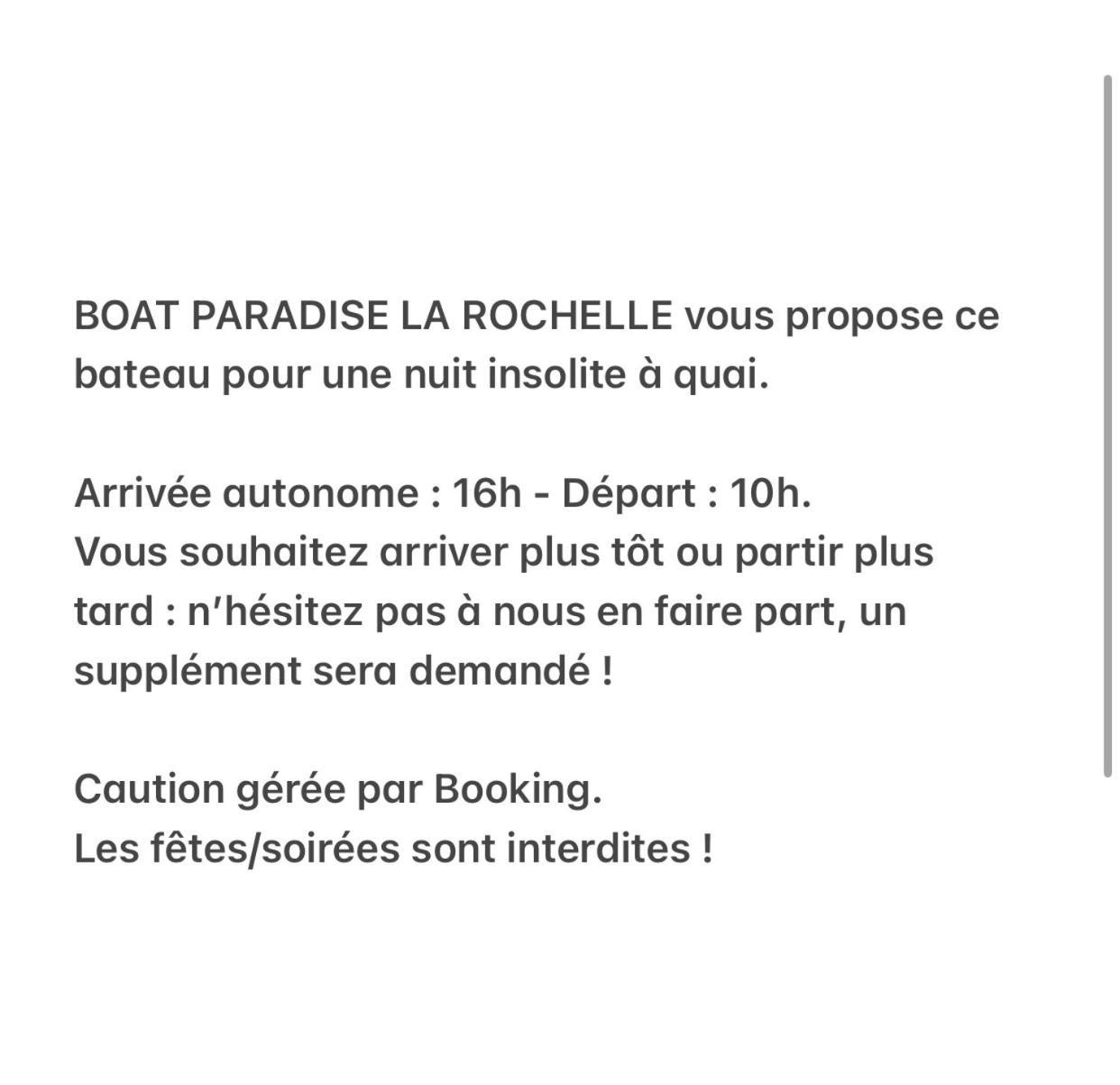 Nuit Insolite Sur Un Bateau Linge Et Menage Inclus La Rochelle  Kültér fotó